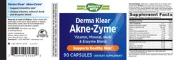 Label for Derma Klear Akne-Zyme