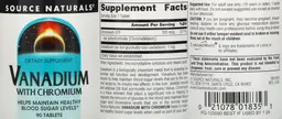 Label for Vanadium with Chromium