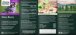 Label for Vitex Berry