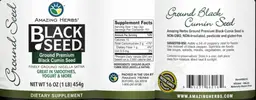 Label for Black Seed Ground Premium Black Cumin Seed