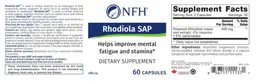 Label for Rhodiola SAP