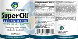 Label for Super CKL Colon Detox