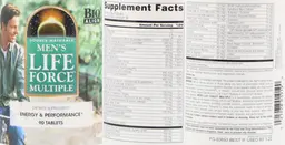 Label for Men's Life Force Multiple