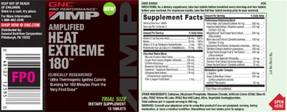 Label for Amplified Heat Extreme 180