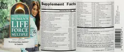Label for Women's Life Force Multiple