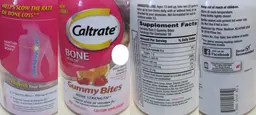 Label for Caltrate Gummy Bites
