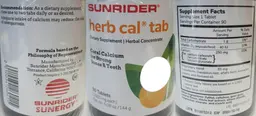 Label for Herb Cal Tab