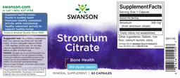 Label for Strontium Citrate 340 mg