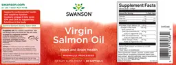 Label for Virgin Salmon Oil