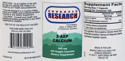 Label for 2-AEP Calcium 500 mg