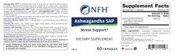 Label for Ashwagandha SAP