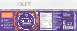 Label for Immunity Sleep + Elderberry Midnight Berry