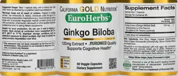 Label for Ginkgo Biloba 120 mg