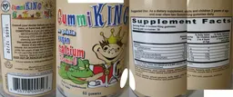 Label for Calcium plus Vitamin D