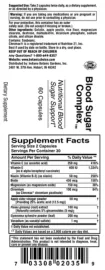 Label for Blood Sugar Complex