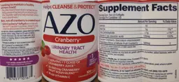 Label for Cranberry Softgels