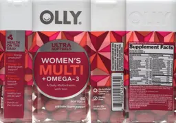 Label for Women's Multi + Omega-3 Ultra Softgels