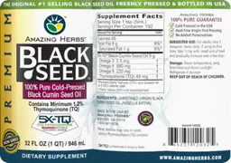 Label for Premium Black Seed