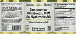 Label for Glucosamine Chondroitin, MSM plus Hyaluronic Acid
