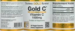 Label for Gold C Vitamin C 1000 mg
