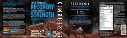 Label for ioWhey Protein Post Workout Chocolate Brownie