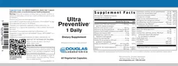 Label for Ultra Preventive 1 Daily