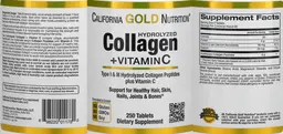 Label for Hydrolyzed Collagen + Vitamin C