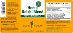 Label for Hemp Reishi Blend