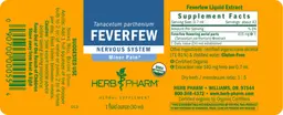 Label for Feverfew
