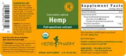 Label for Hemp