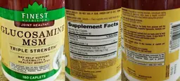 Label for Glucosamine MSM Triple Strength
