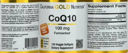 Label for CoQ10 100 mg