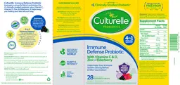 Label for Immune Defense Probiotic Great Mixed Berry Flavor