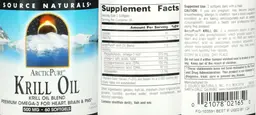 Label for ArcticPure Krill Oil 500 mg
