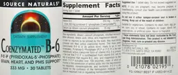 Label for Coenzymated B-6 333 mg