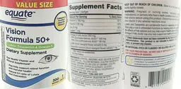 Label for Vision Formula 50+