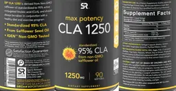 Label for CLA 95% 1250 mg