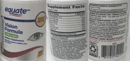 Label for Vision Formula with Lutein