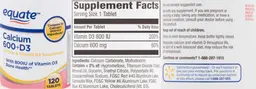 Label for Calcium 600+D3