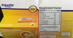 Label for Immune Support Orange Flavor