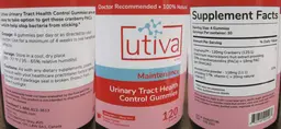 Label for Utiva Maintenance Grape Flavor
