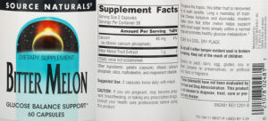 Label for Bitter Melon