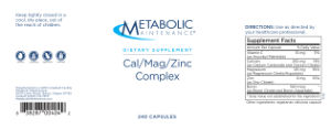 Cal/Mag/Zinc Complex