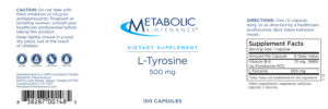 L-Tyrosine 500 mg