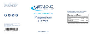 Magnesium Citrate