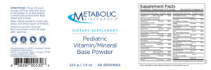 Pediatric Vitamin/Mineral Base Powder