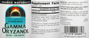 Gamma Oryzanol 60 mg