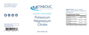 Potassium Magnesium Citrate