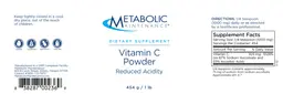 Label for Vitamin C Powder