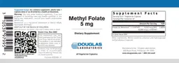Label for Methyl Folate 5 mg